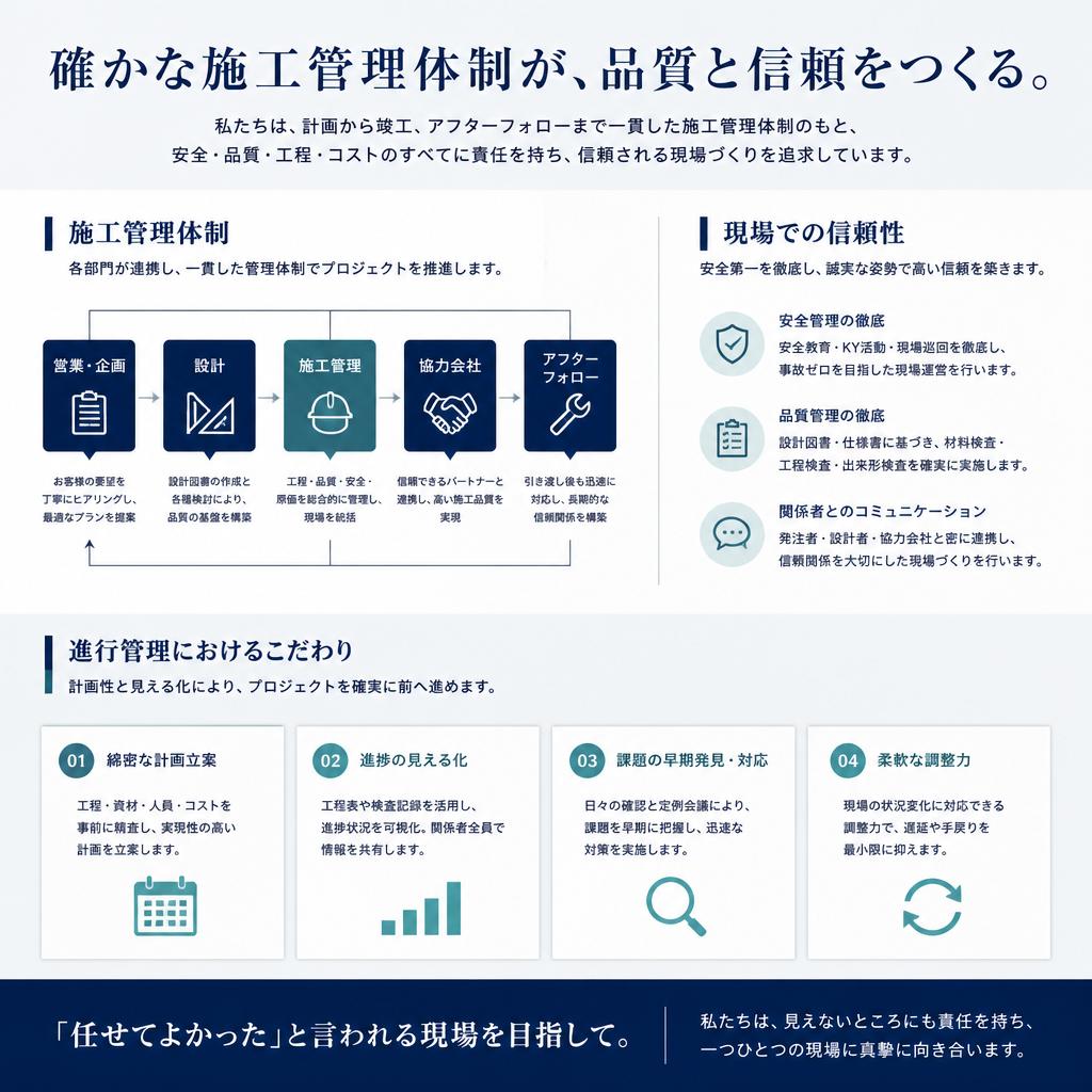 施工管理のプロフェッショナル