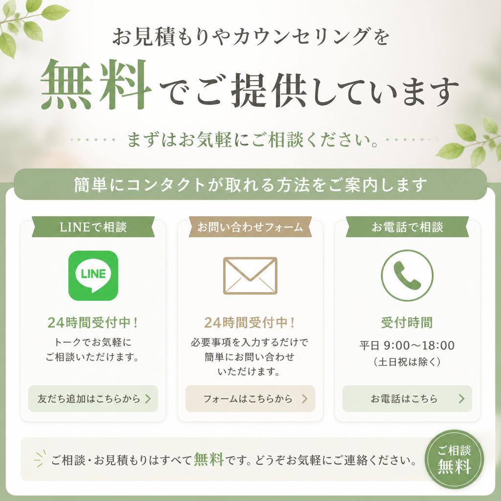 今すぐお問い合わせを！