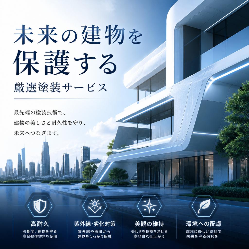 未来の建物を保護する厳選塗装サービス