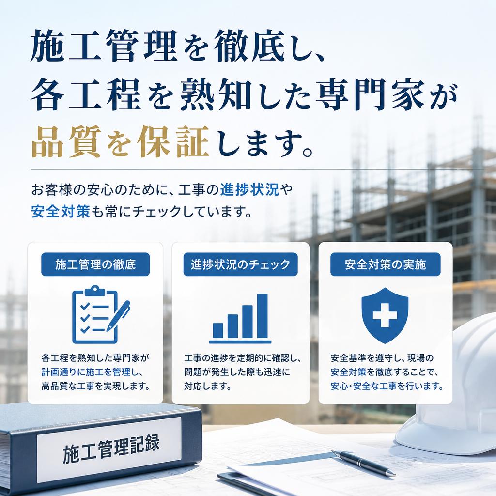 施工管理のプロフェッショナル