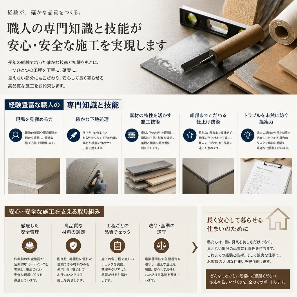 2. 専門知識を持つ職人の技術