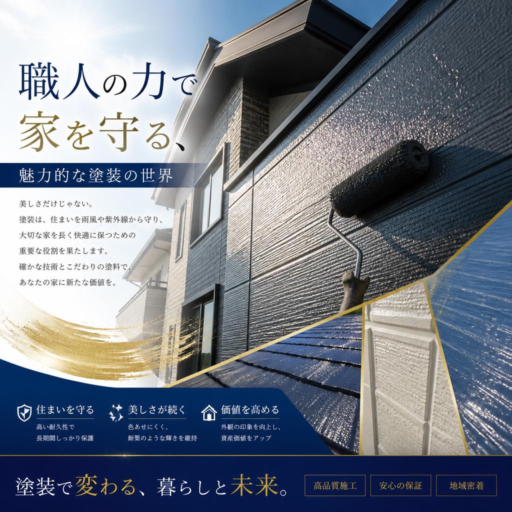 職人の力で家を守る、魅力的な塗装の世界