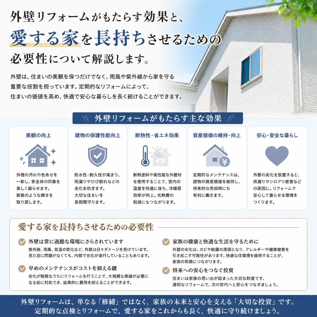 外壁リフォームの重要性