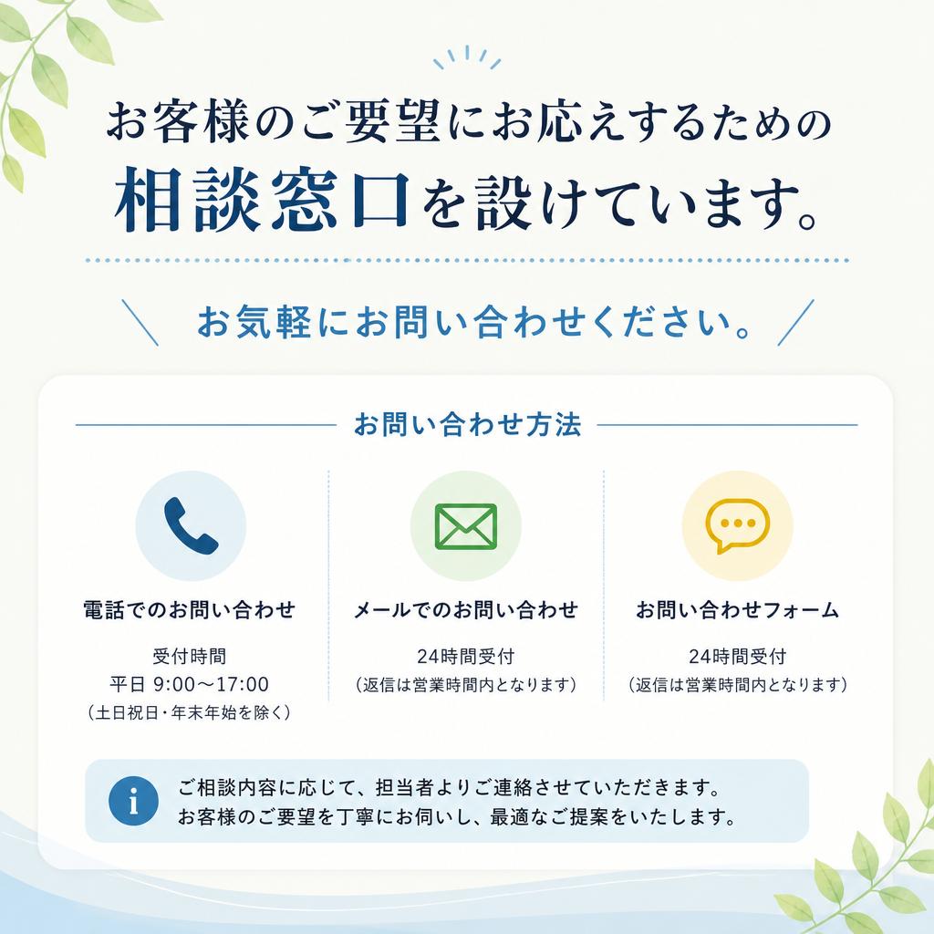 今すぐお問い合わせを