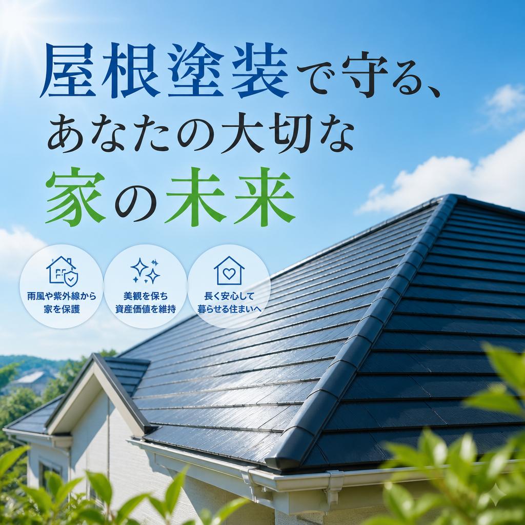 屋根塗装で守る、あなたの大切な家の未来