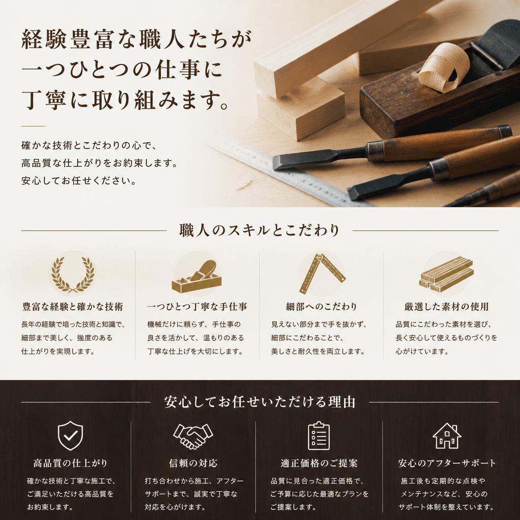 4. 熟練した職人の技術