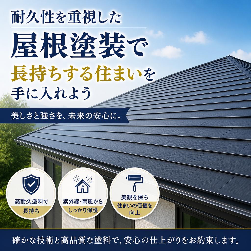 耐久性を重視した屋根塗装で長持ちする住まいを手に入れよう