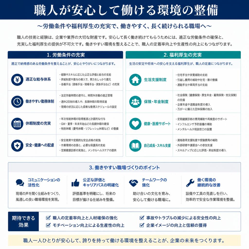 リフォームにおける労働環境