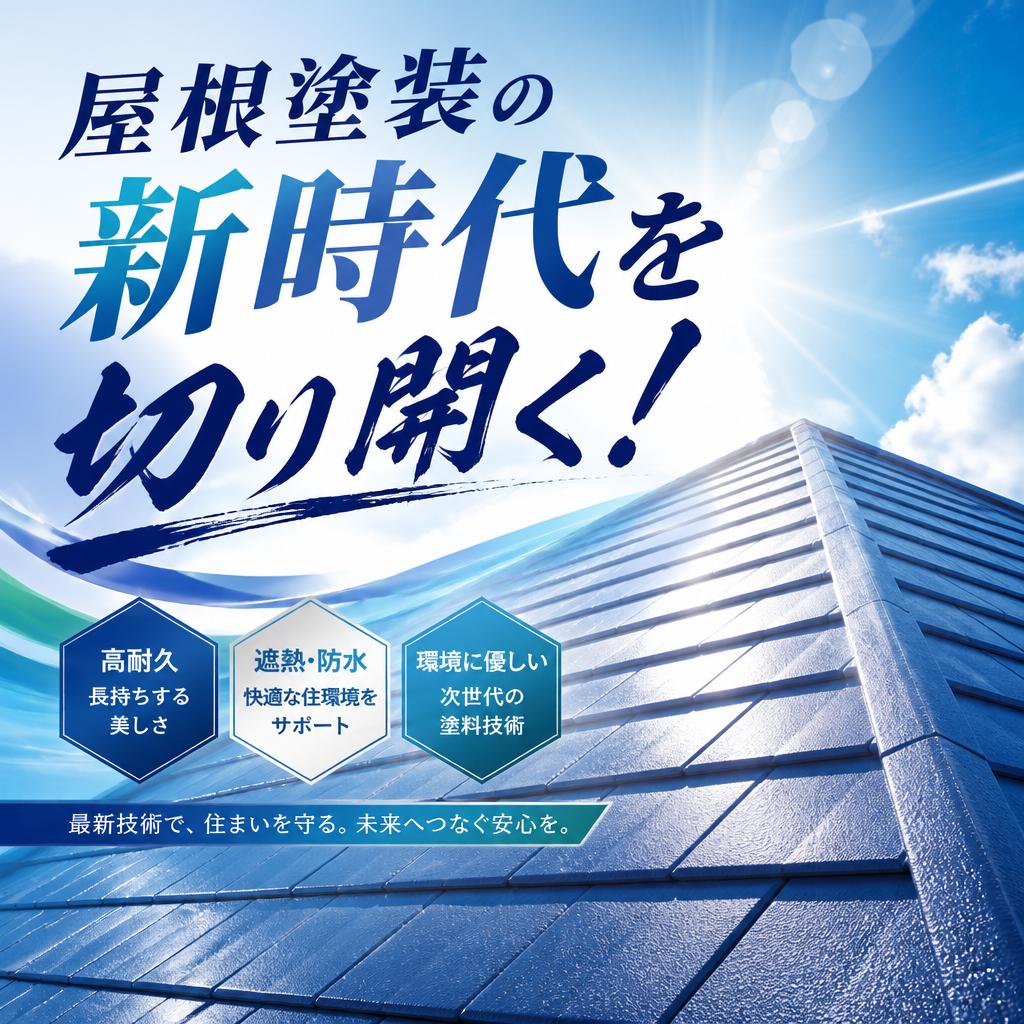 屋根塗装の新時代を切り開く！