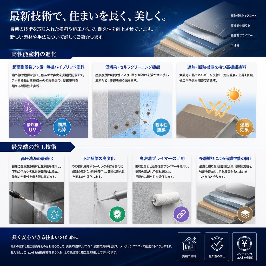 最新の屋根塗装技術